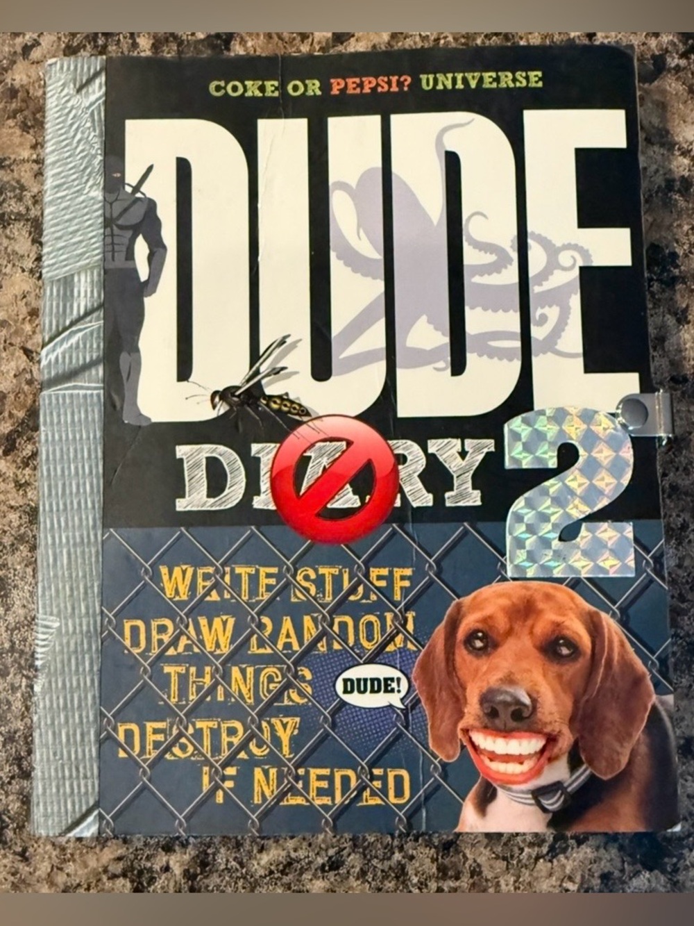 $1 DUDE Diary 2 Dog Journal -Great Condition. $1 with any $10 ORDER OR MORE